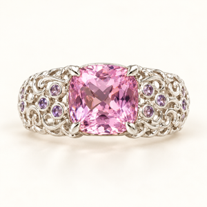 Daisy Cushion Kunzite Ring AG749