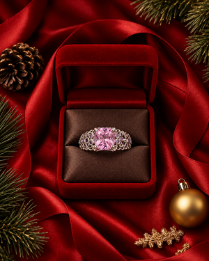 Daisy Cushion Kunzite Ring AG749
