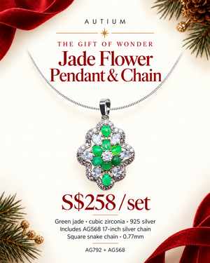 Jade Flower Pendant AG792
