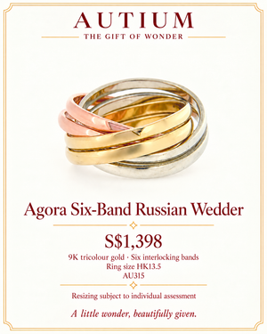 AGORA Tricolour Six Bands Russian Wedder AU315