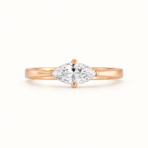 Uno Jean Marquise Solitaire Ring 0.5CT AU327