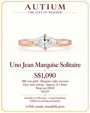 Uno Jean Marquise Solitaire Ring 0.5CT AU327