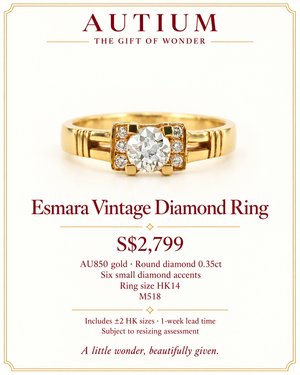 Esmara Vintage Diamond Solitaire Ring M518