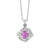 Sona Pink Sapphire Mix Halo Pendant M522