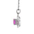 Sona Pink Sapphire Mix Halo Pendant M522