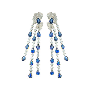 Juna Fan Mixed Shape Dangling Earrings M759