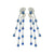 Juna Fan Mixed Shape Dangling Earrings M759