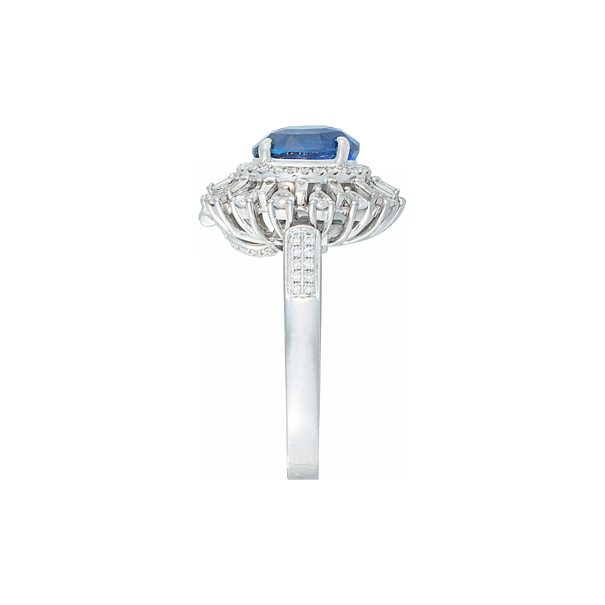 Function Ring Juro Double Mixed Shape Halo Dual Function Ring/Pendant - Sapphire Ova ...