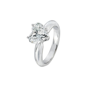 Uno Lucia Solitaire Ring - Diamond Heart 2.12CT M766