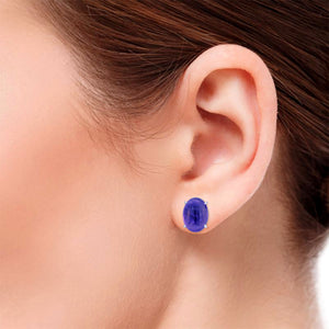 Lili Purple Amethyst 9CT Ear Studs M768