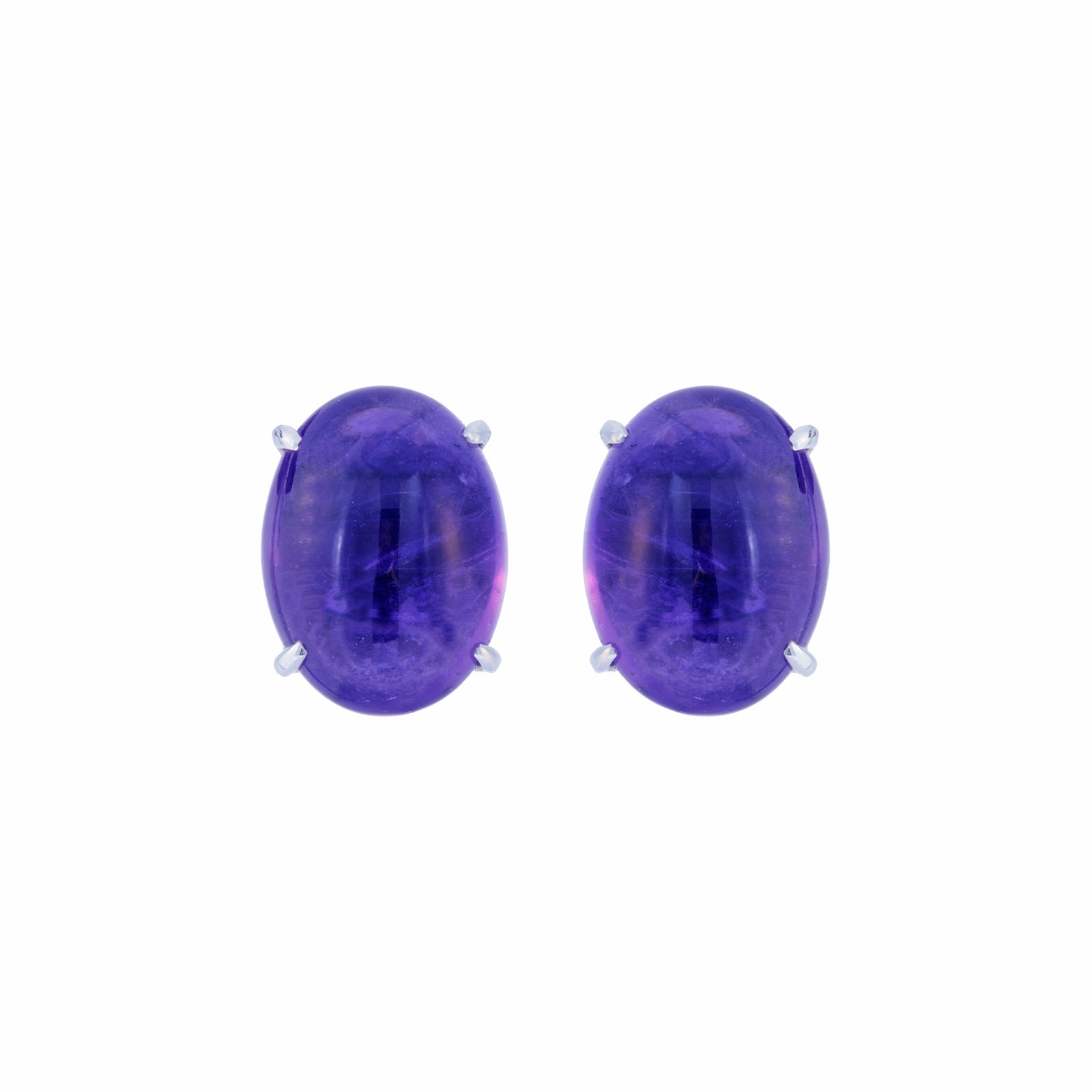 Lili Purple Amethyst 9CT Ear Studs M768