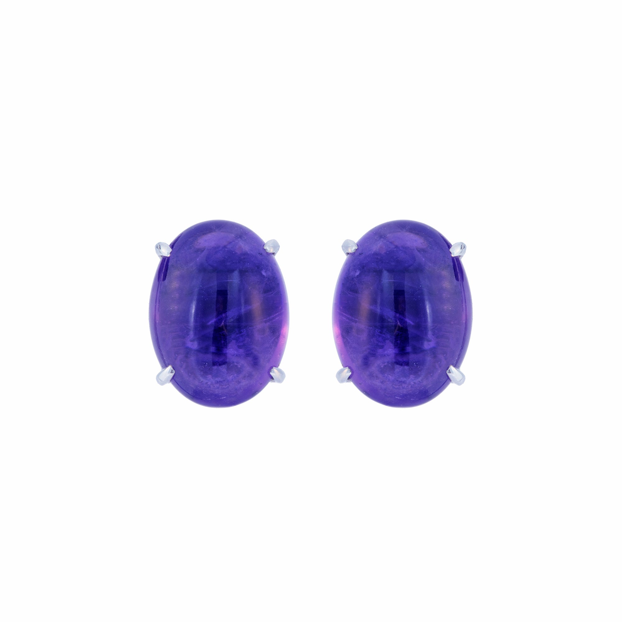 Lili Purple Amethyst 9CT Ear Studs M768