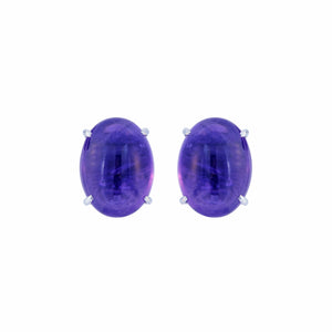 Lili Purple Amethyst 9CT Ear Studs M768