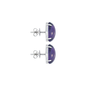 Lili Purple Amethyst 9CT Ear Studs M768