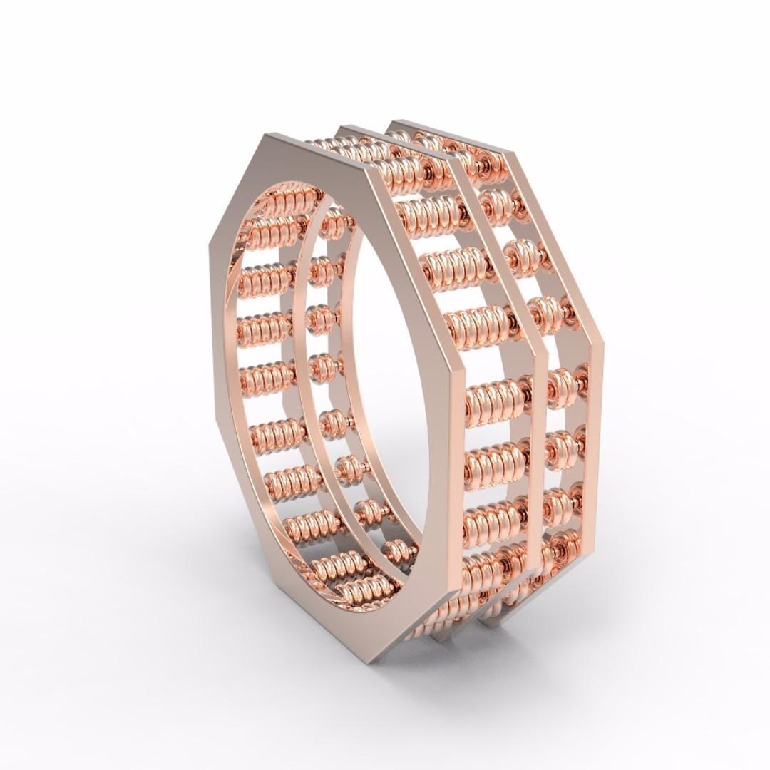 Autium Original Abacus-8 OAM Octagonal Ring with 138 Beads AU268