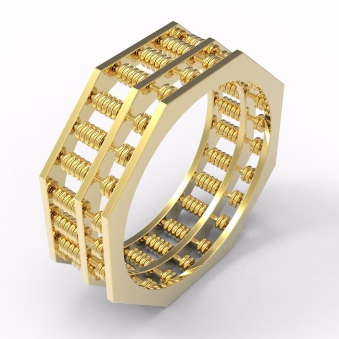 Autium Original Abacus-8 OAM Octagonal Ring with 138 Beads AU268