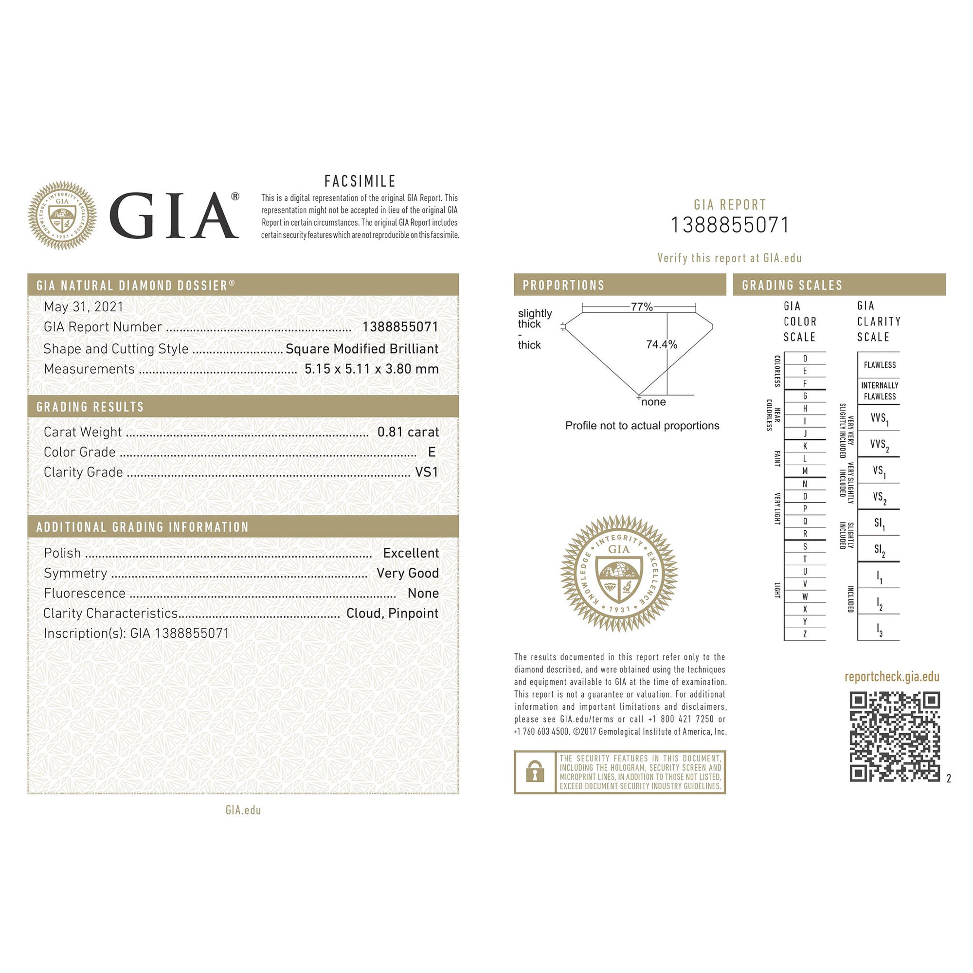 Diamond Princess Cut 0.81CT-1.5CT M338-M342