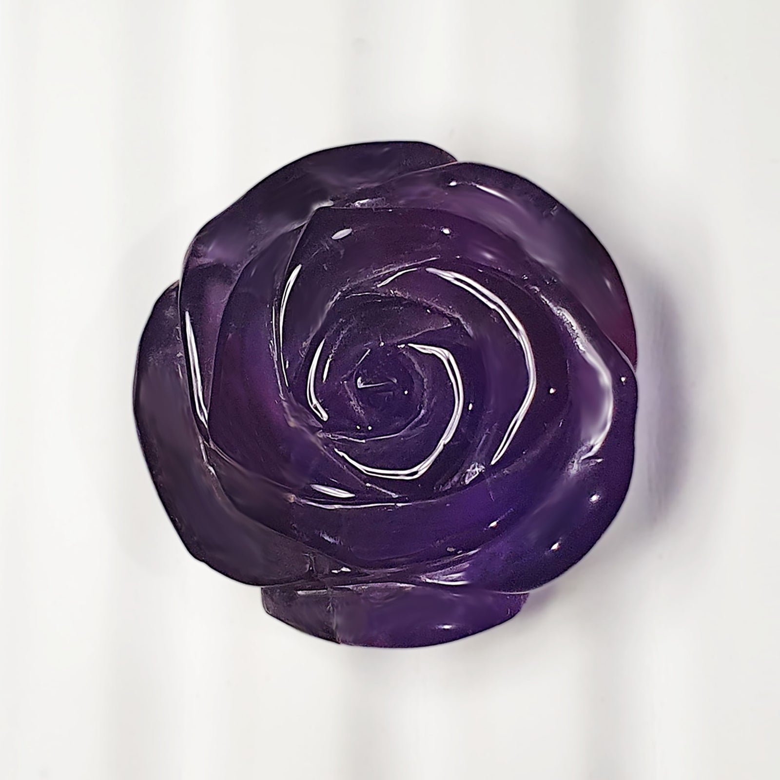 Amethyst Rose Carved 50.08CT G147