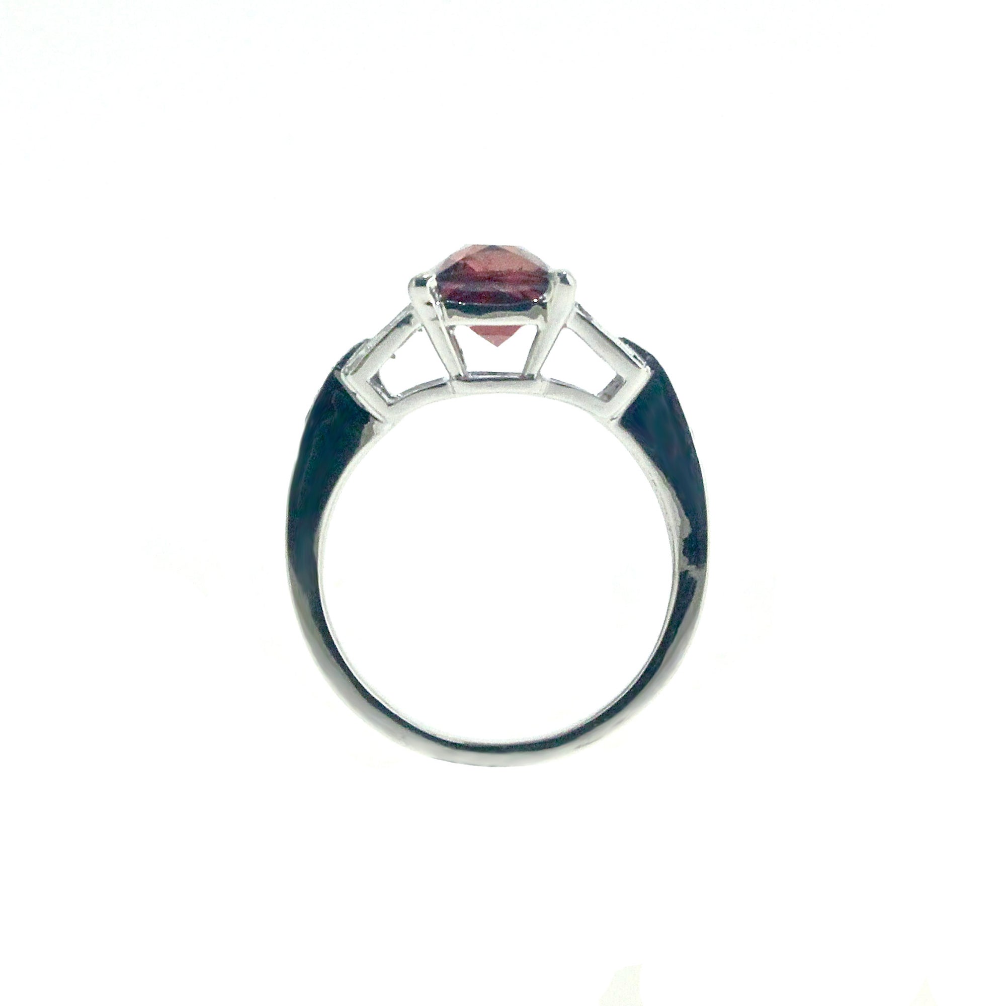 Isimo Gemstone Ring - Pink Long Cushion W197