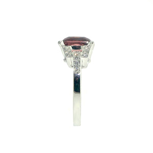 Isimo Gemstone Ring - Pink Long Cushion W197