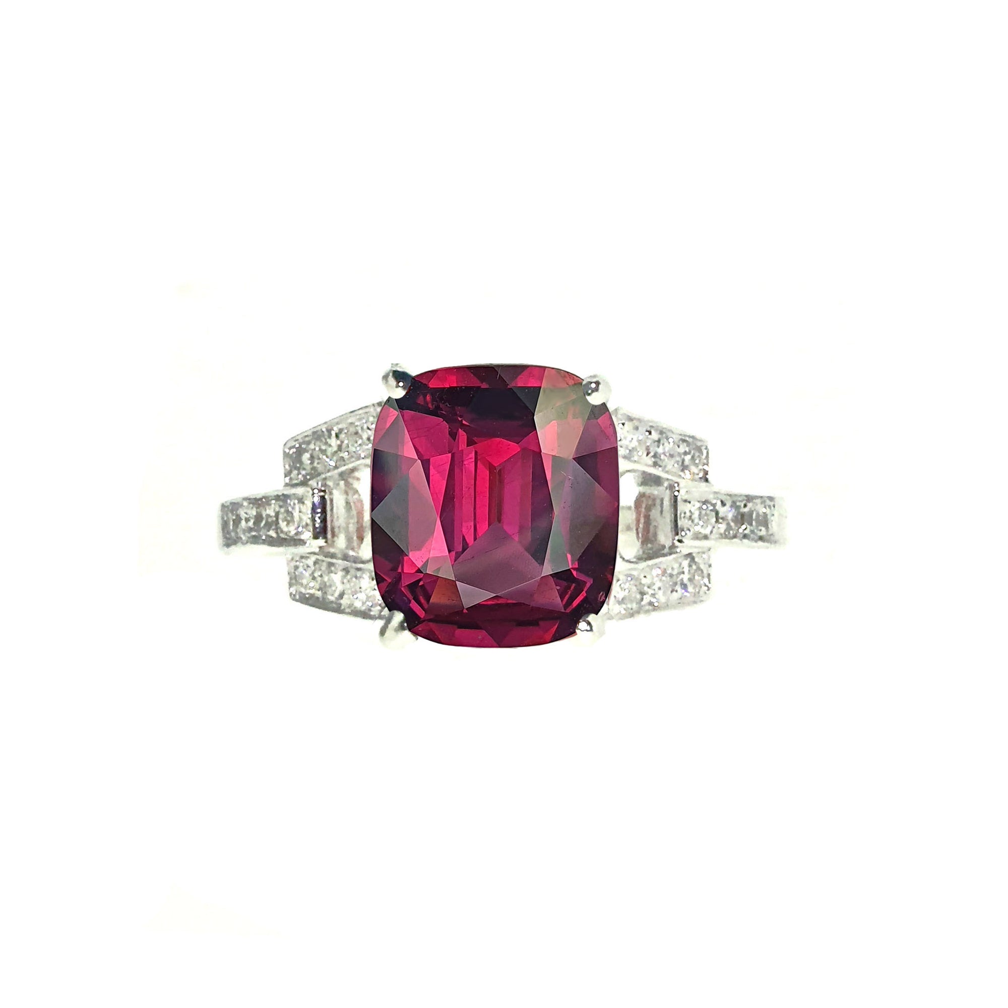 Isimo Gemstone Ring - Pink Long Cushion W197