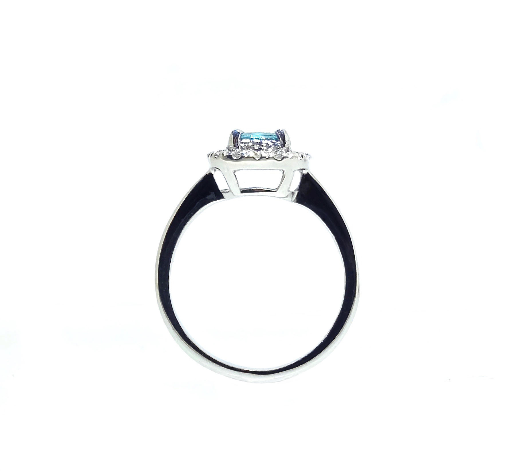 Dianna Halo Engagement Ring - Electric Blue Octagonal 2019-121