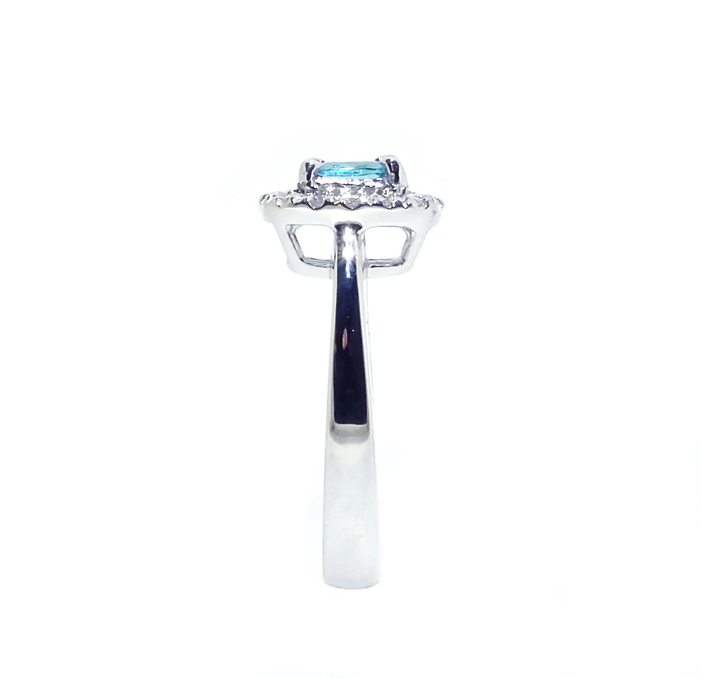 Dianna Halo Engagement Ring - Electric Blue Octagonal 2019-121