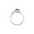 Ruba Starburst Halo Ring - Red Oval AU364