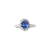 Sahari Gemstone Halo Ring - Sapphire Long Cushion 2021-087