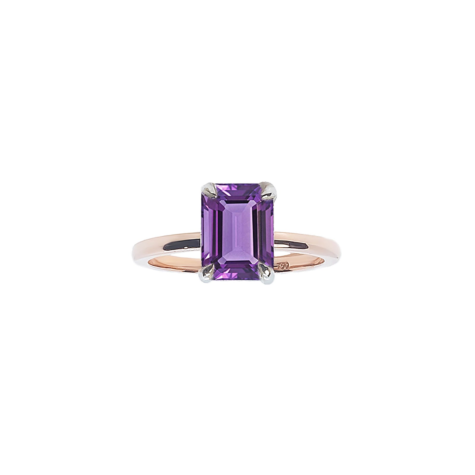 Petra Solitaire Gemstone Ring - Purple Emerald 2021-172