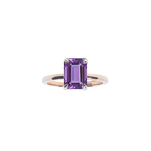 Petra Solitaire Gemstone Ring - Purple Emerald 2021-172