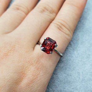 Red Garnet Emerald Octagonal Mixed Cut 2.45CT G344