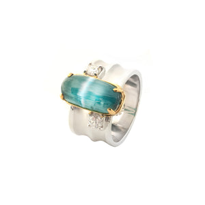 Catho Wide Gemstone Ring 2022-099