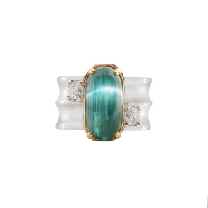 Catho Wide Gemstone Ring 2022-099