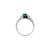 Harza Halo Gemstone Ring - Sapphire Oval