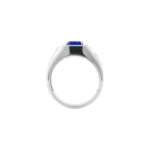 Harza Halo Gemstone Ring - Sapphire Emerald 2022-104