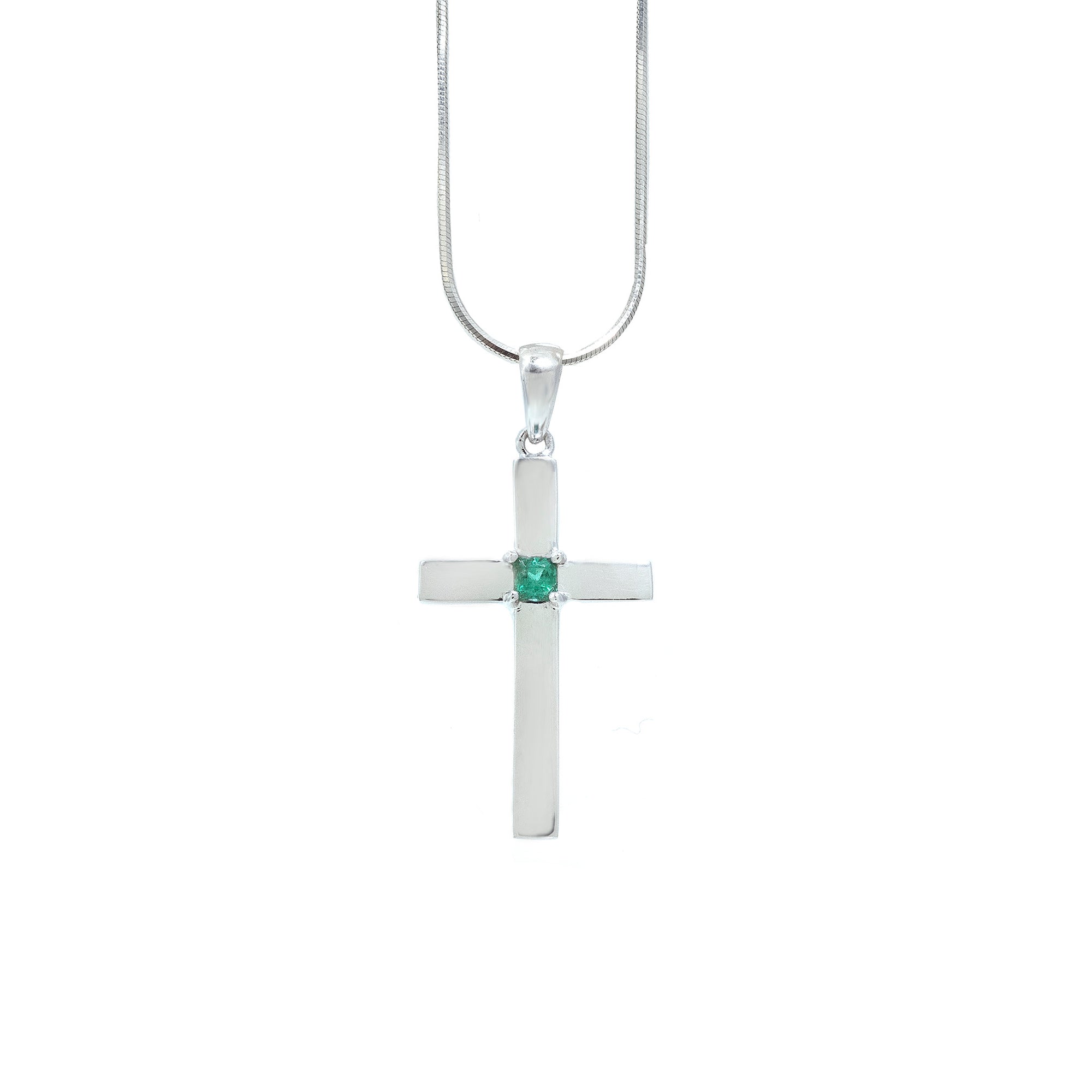 Jose Emerald Cross Pendant 2022-116