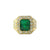 Alexza Octagonal Halo Ring - Green Emerald 2022-123