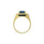 Alexza Octagonal Halo Ring - Sapphire Long Cushion 2022-123