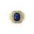 Alexza Octagonal Halo Ring - Sapphire Long Cushion 2022-123