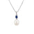 Muno Drop Pearl Pendant - Blue Oval 2022-137