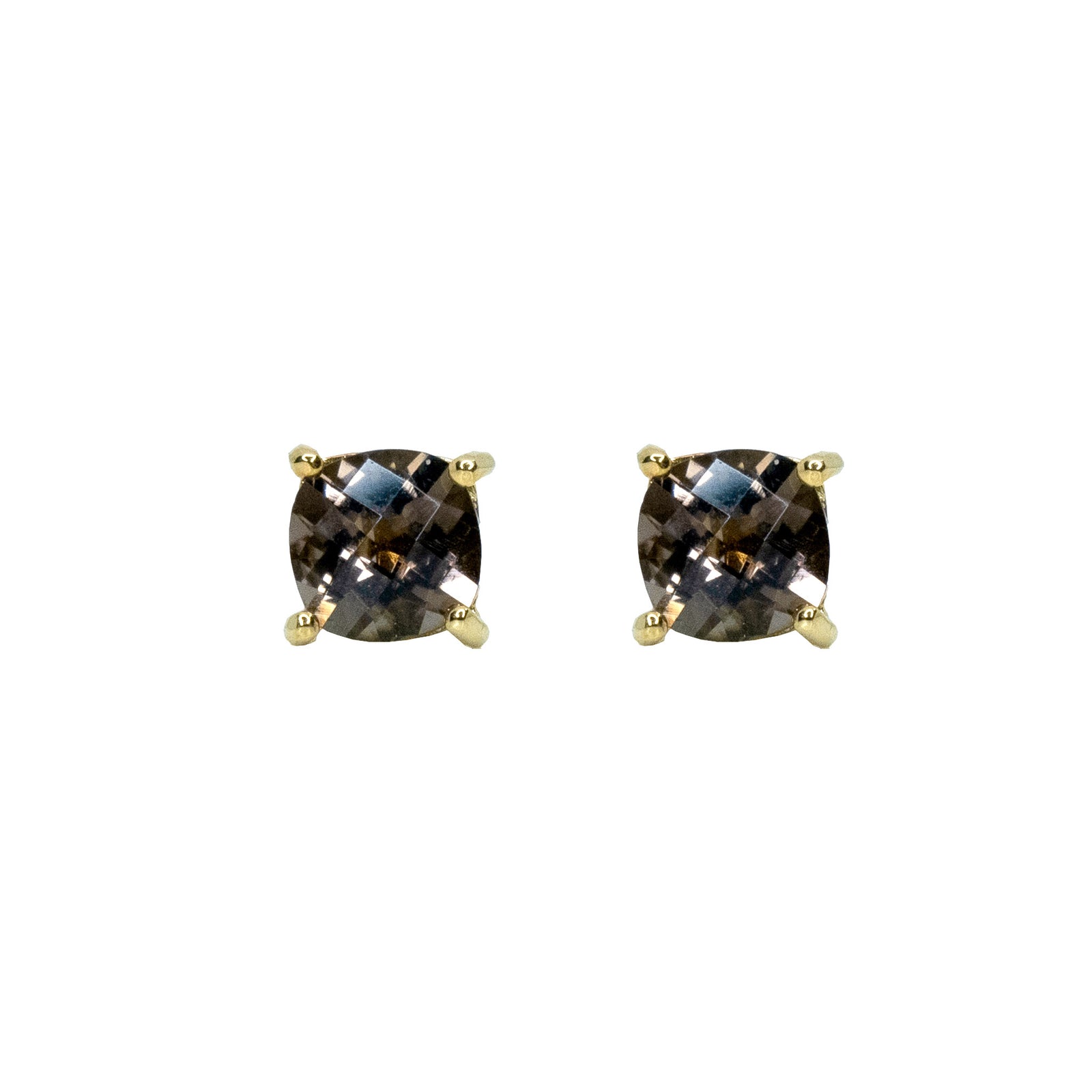 Pomie Smoky Quartz Ear Studs 2022-139