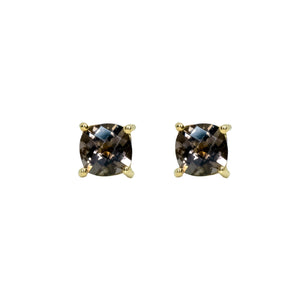 Pomie Smoky Quartz Ear Studs 2022-139