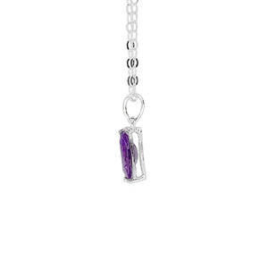 Muno Solitaire Pendant - Purple Marquise 2022-145