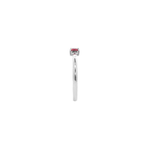 Petra Solitaire Ring - Red Cushion 2022-146
