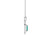 Shatanza Bicolour Double Halo Pendant - Green Emerald 2022-159