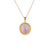 Grace Twisted Bezel Pendant - White Oval 2022-199