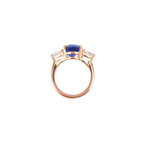 Nura Three Stone Ring - Sapphire Oval 2022-201