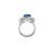 Devon Petal Halo Ring - Tanzanite Cushion 2022-217