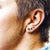 Lili Diamonds Ear Studs - Black Round W175